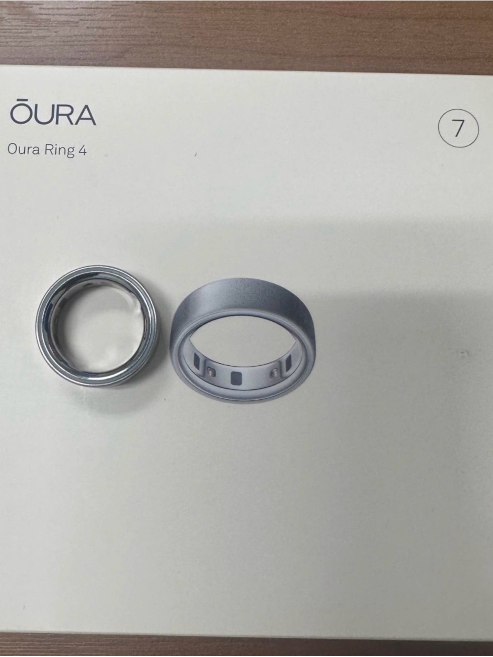 Oura Ring 4 Silver Brushed Nickel - Size 7